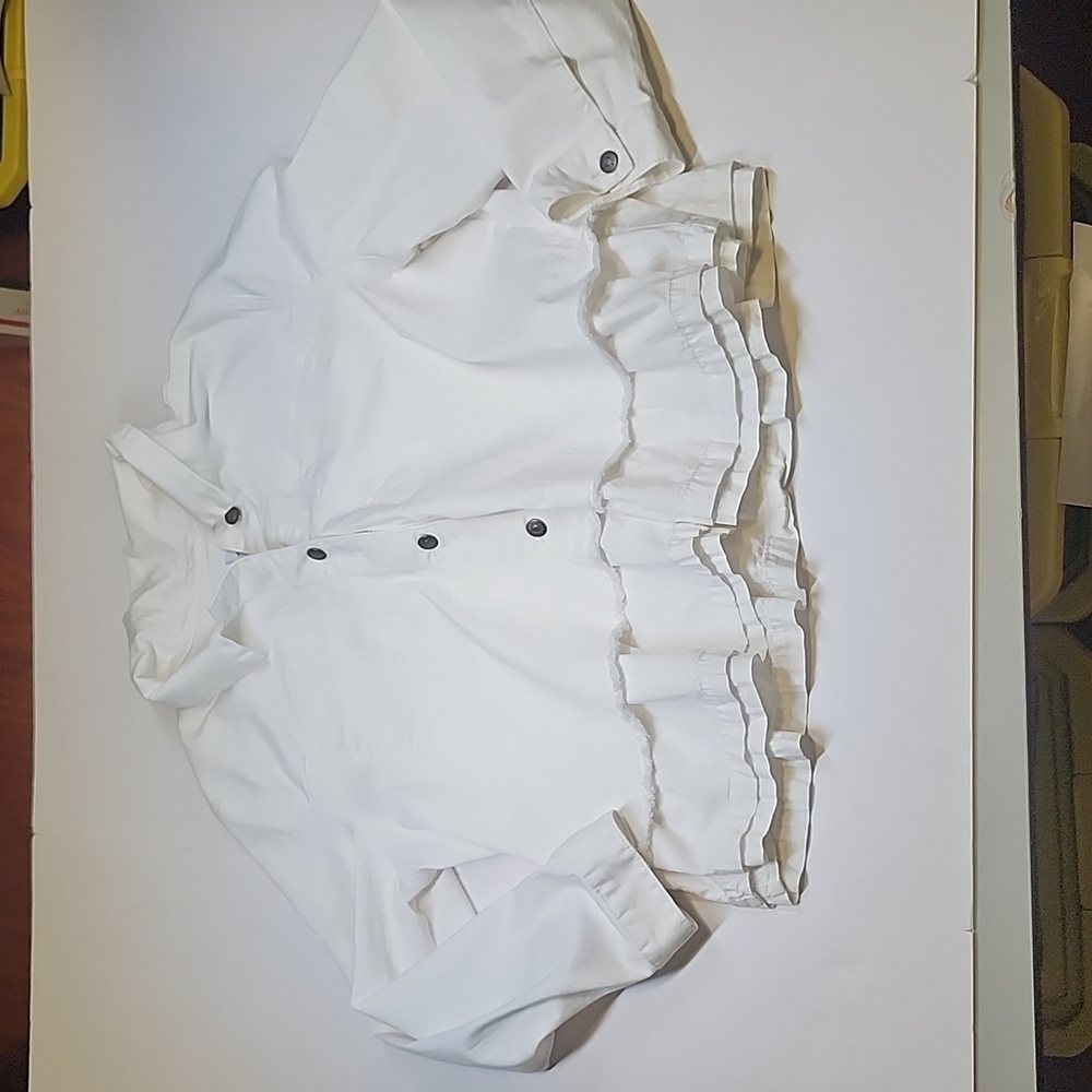 Susina Women White Jacket Size 2X